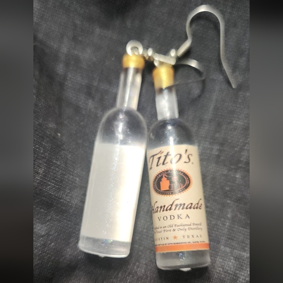 Tito's Handmade Vodka Mini Bottles Earrings - Picture 2 of 3